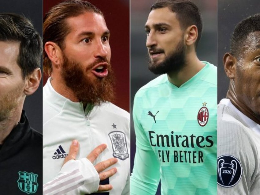 Nga Donnarumma te Alaba, Ramos e Messi, një formacion me shumë yje që do të jenë futbollist të lirë në qershor