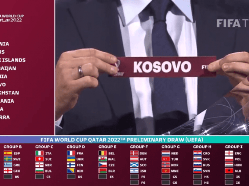 UEFA shmangu përballjen Kosovë-Serbi në shortin e Botërorit ‘Katar 2022’