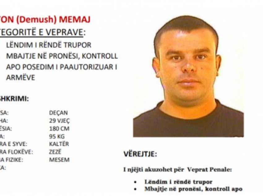 Nëse e shihni këtë person lajmëroni menjëherë Policinë