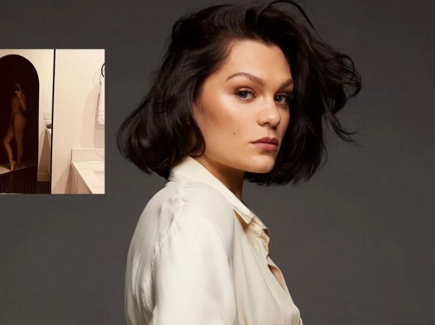 Jessie J ngrit temperaturat me pozën nudo para pasqyrës