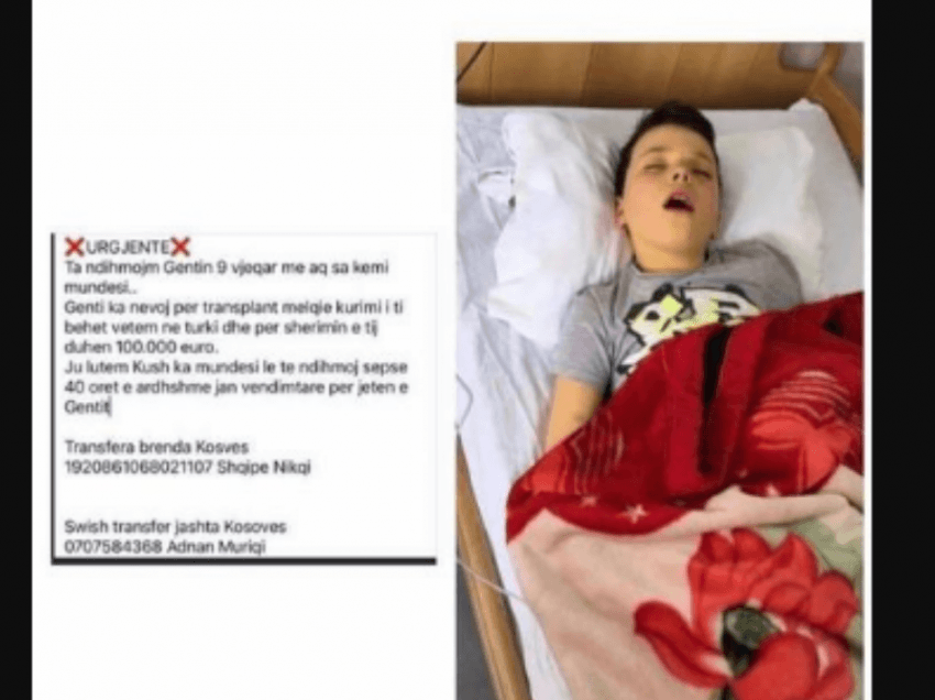 9 vjeçari ka nevojë për transplant mëlçie, 40 orët e ardhshme janë kritike për jetën e tij