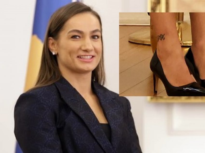 Majlinda Kelmendi me tatuazh 