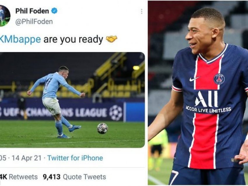 Një postim për Mbappe tërbon talentin anglez