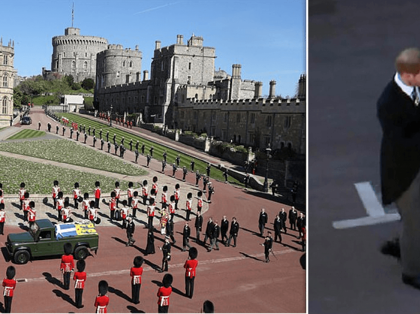 Princ William e Harry riafrohen/ I flasin njëri-tjetrit në funeralin e gjyshit, gjatë ecjes në faltoren e mortit