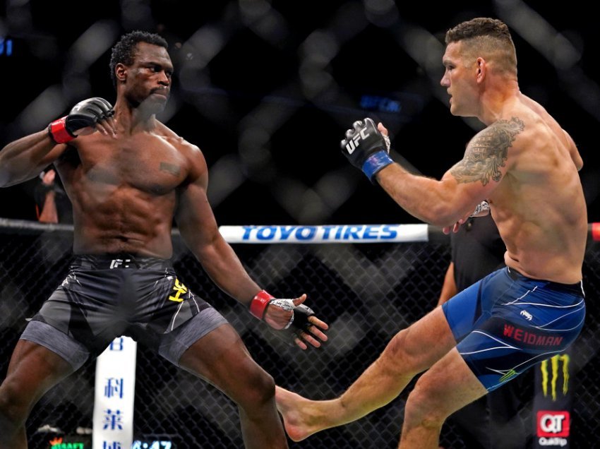 Uriah Hall, luftëtari i parë në histori të UFC që fiton me nokaut pa dhënë asnjë goditje ndaj Wiedman