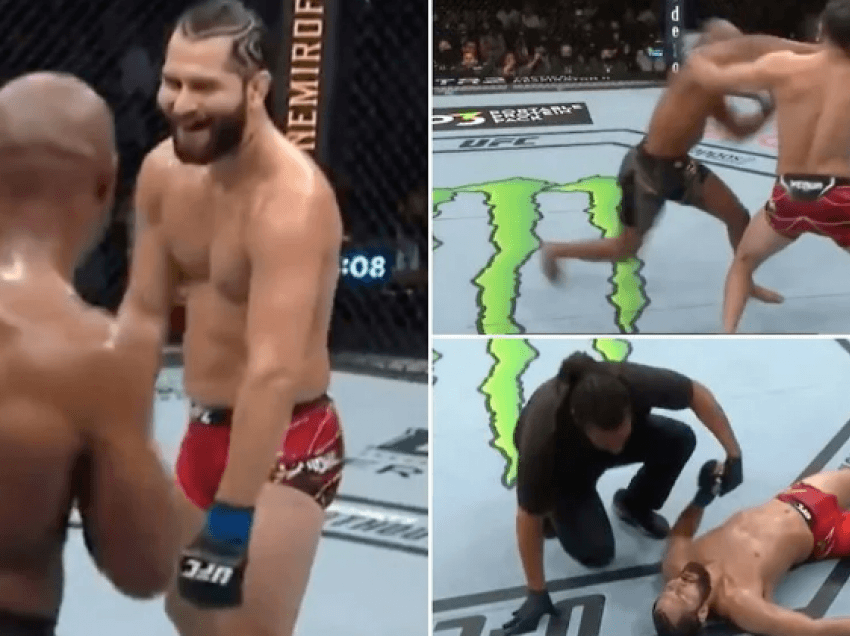 Jorge Masvidal po qeshte para fytyrës së Kamaru Usman pak sekonda para nokautimit brutal