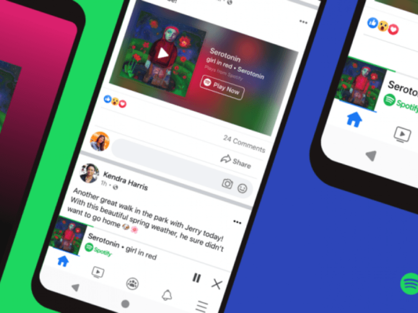 Muzika e Spotify integrohet në Facebook