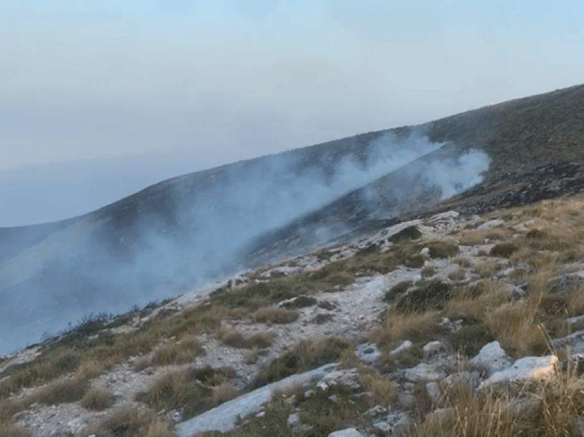 Situatë e rëndë në Vlorë, zjarret i afrohen banesave në Dukat të ri