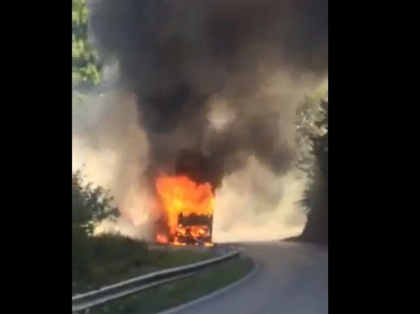 Digjet autobusi në Han të Elezit