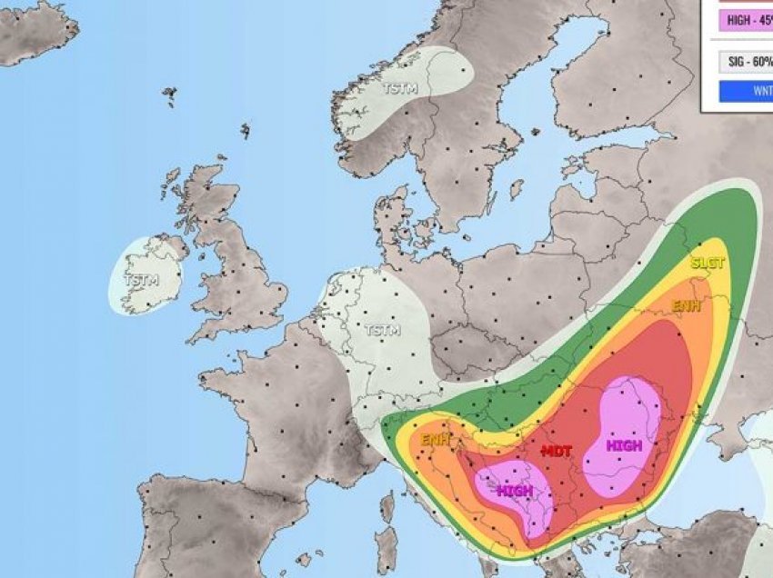 Severe Weather paralajmëron shtetet e Gadishullit Ballkanik, stuhia pritet ta godet edhe Kosovën  