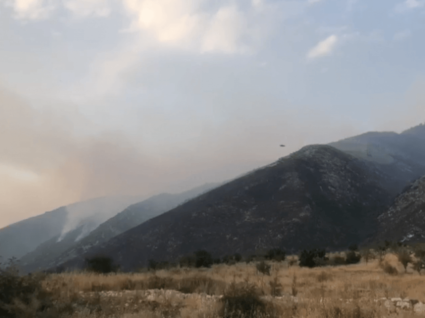 Ndërpritet operacioni për shuarjen e flakëve në Karaburun, shkak era e fortë