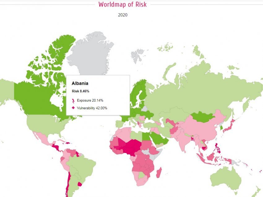 Shqipëria më e rrezikuara në Evropë nga katastrofat