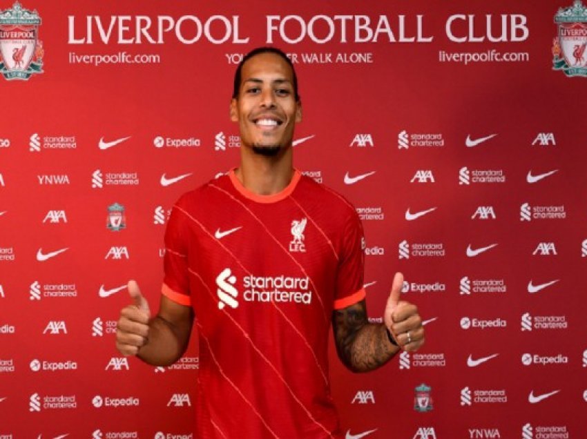 Van Dijk nënshkruan kontratë të re me Liverpoolin