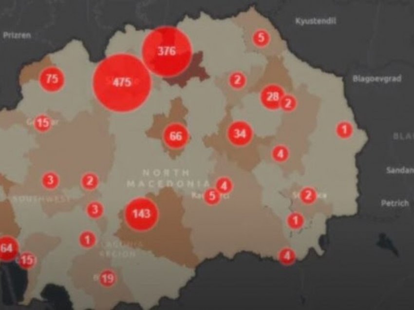 ​22 viktima dhe 1250 raste të reja me COVID-19