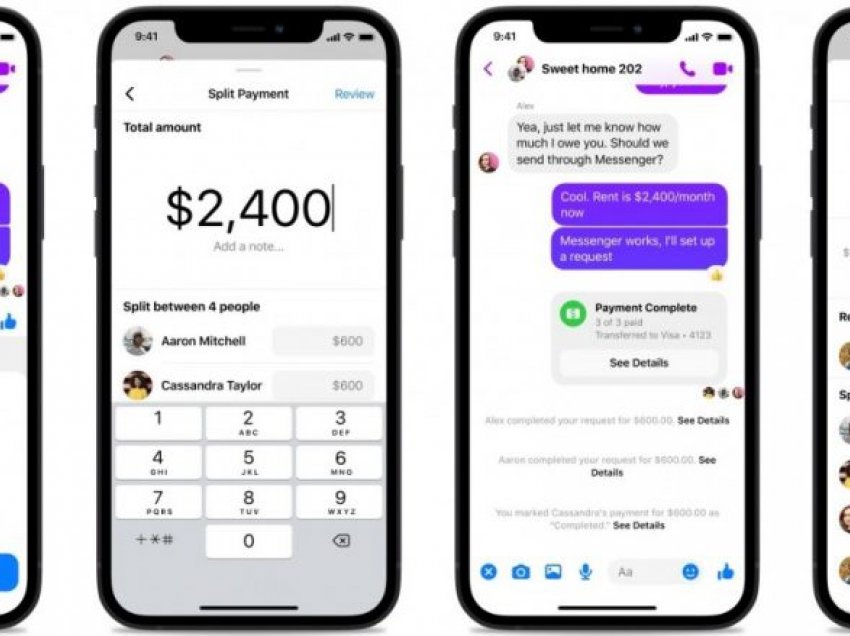 Facebook Messenger me “veglën” e re “Split Payments”