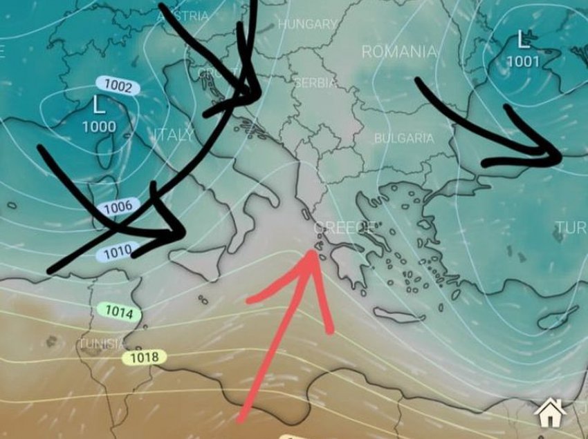 Pritet të vijë cikloni gjigand në Evropë! Sinoptikanët tregojnë se çfarë e pret Shqipërinë ditët të ardhshme