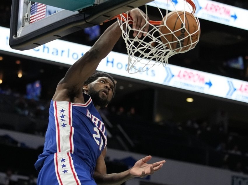 Embiid udhëheq Philadelphian drejt fitores