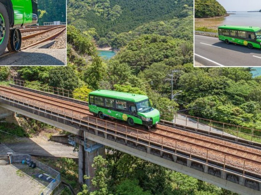 Autobusi që brenda 15 sekondave shndërrohet në tren