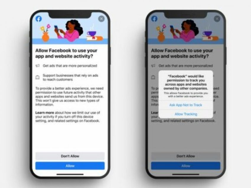 Facebook kërkon që përdoruesit e iPhone dhe iPad të pranojnë gjurmimin