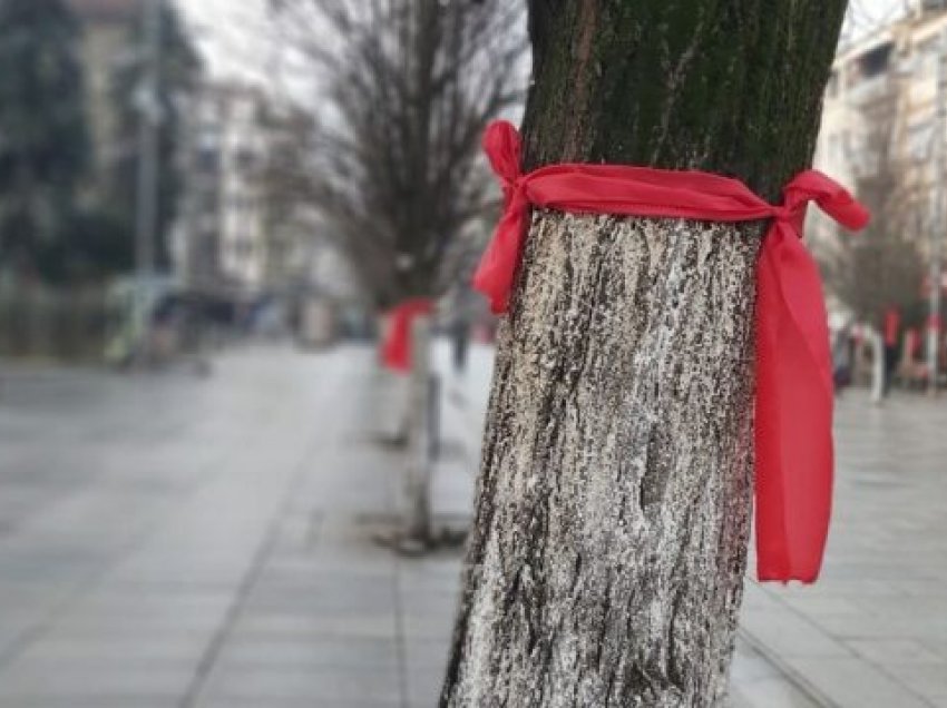 Vetëvendosje var shamia të kuqe nëpër Prishtinë