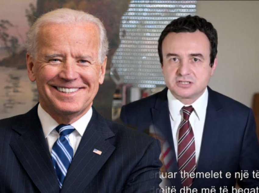 Ja si e komenton Kurti letrën e Biden i cili kërkoi njohjen e Kosovës nga Serbia