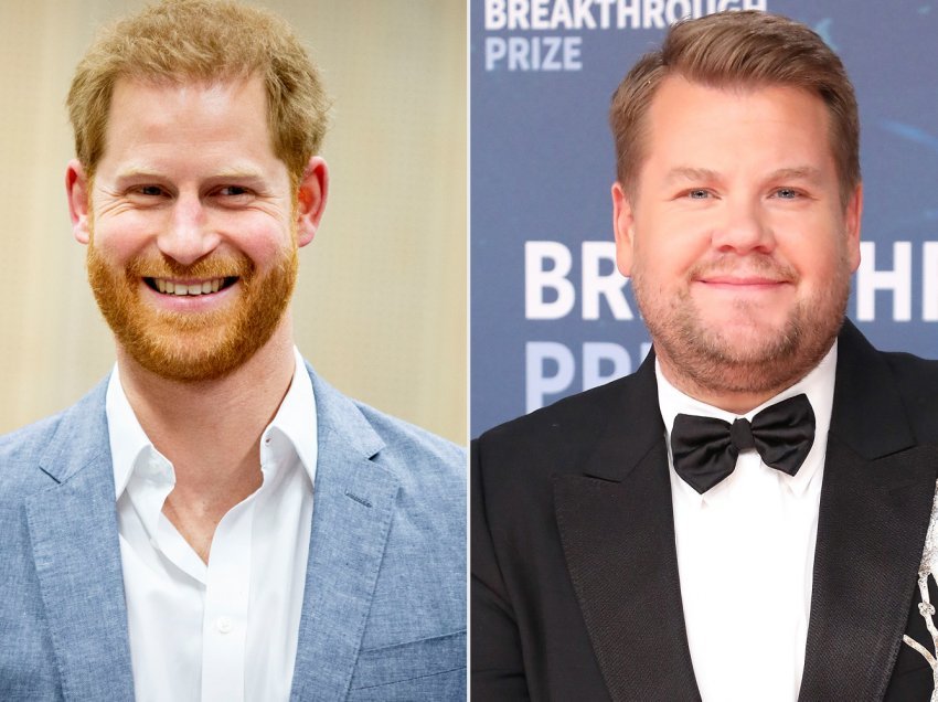 Princi Harry dhe James Corden u panë së bashku duke xhiruar një projekt në Los Anxhelos