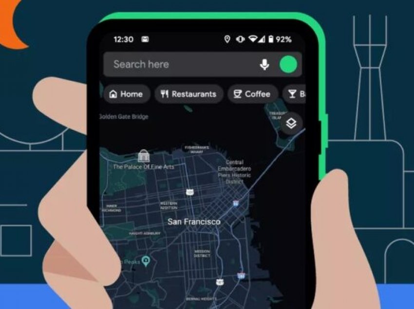Google Maps sjellin ndërfaqen e shumëpritur vizuale