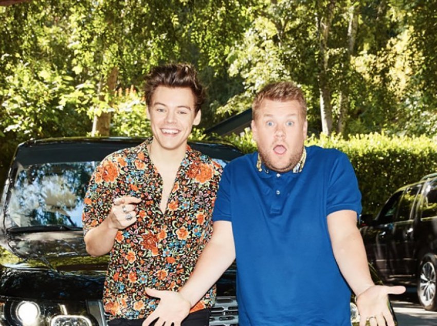 Harry Styles dhe Olivia Wilde arritën ta mbanin të fshehtë lidhjen e tyre falë James Corden! 