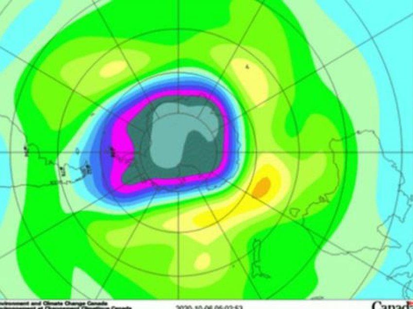 Organizata Meteorologjike njofton: Vrima e ozonit mbi Antarktidë është mbyllur