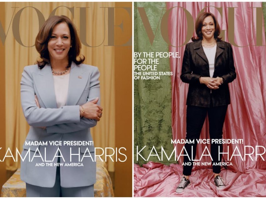 Kamala Harris pozon për “Vogue”, veshja e saj e ‘thjeshtë’ në kopertinë bën bujë të madhe në rrjet