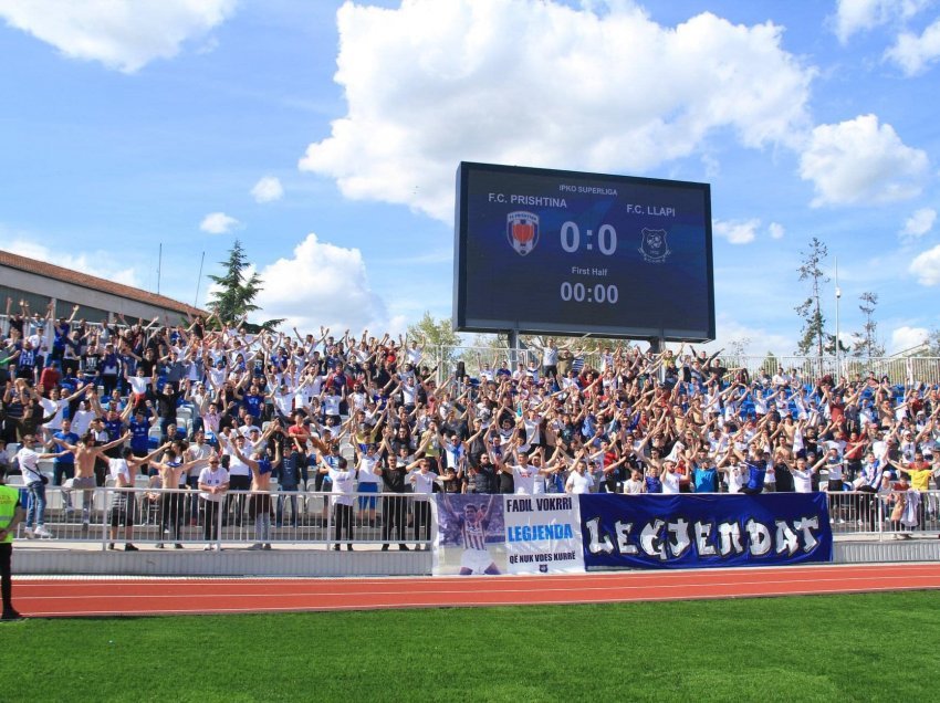 Llapi - Shkupi me tifozë në stadiumin 