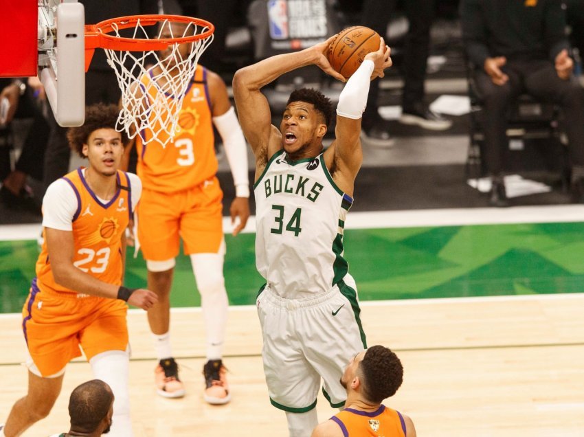 Milwaukee Bucks mposhtin Suns, barazojnë rezultatin në serinë e finales 