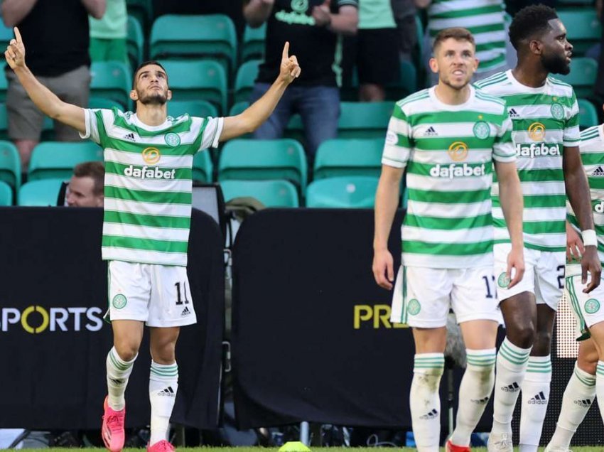 Ajeti 13 minuta, Celtic barazon në një sfidë me dy të skuqur