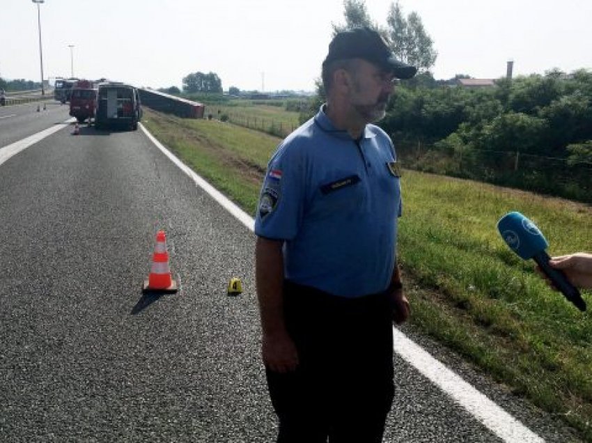 Flet polici kroat nga vendi i ngjarjes, tregon sa persona ishin në autobusin e aksidentuar