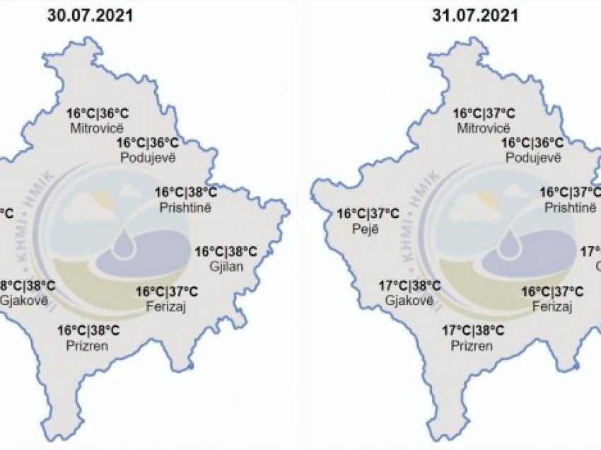 ​Temperatura përvëluese edhe në dy ditët e ardhshme