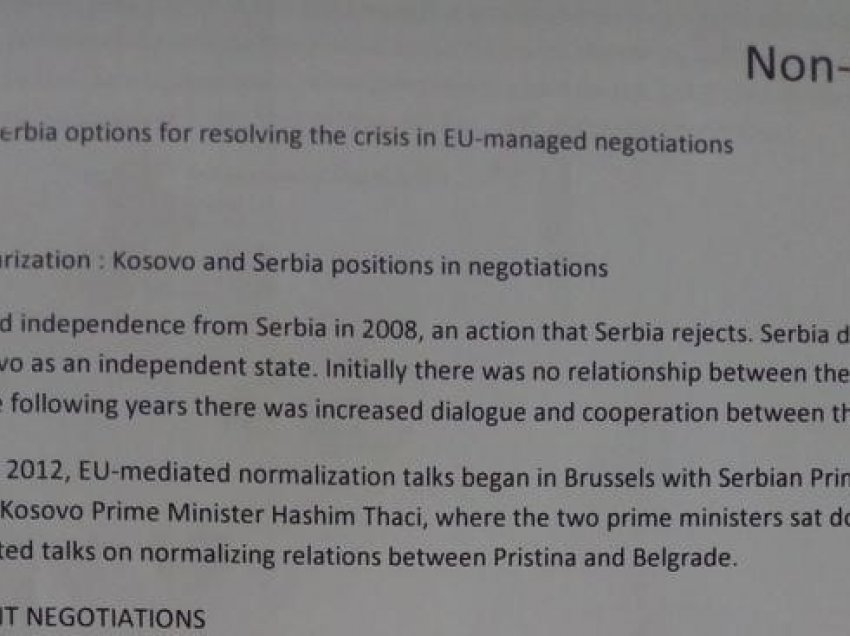 Ja dokumenti “Non Paper” i vitit 2018, që e dërgoi në KE, ish-ministrja e jashtme austriake Karin Kneissl?