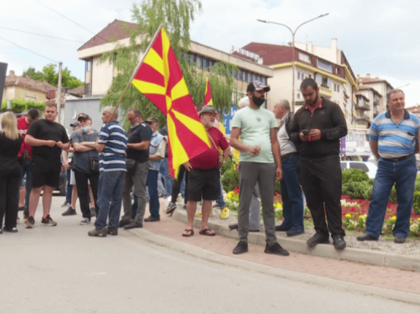 Protesta e OBRM-PDUKM-së me pak protestues