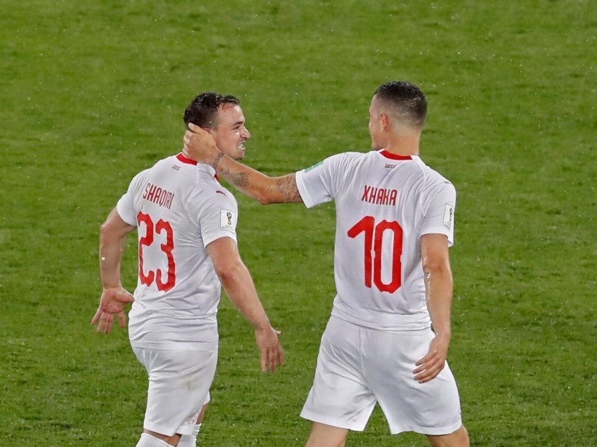 Xhaka dhe Shaqiri nga minuta e parë 