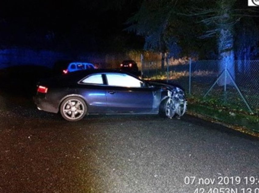 Banda e hajdutëve tenton t’i shpëtojë policisë, gjatë arratisjes përplasin “Audi-in”. Arrestohet shqiptari