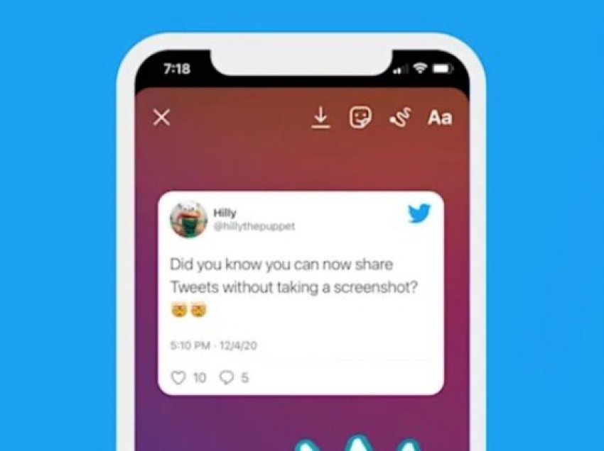 Përdoruesit e Twitter mund të shpërndajnë cicërima në Instagram Stories