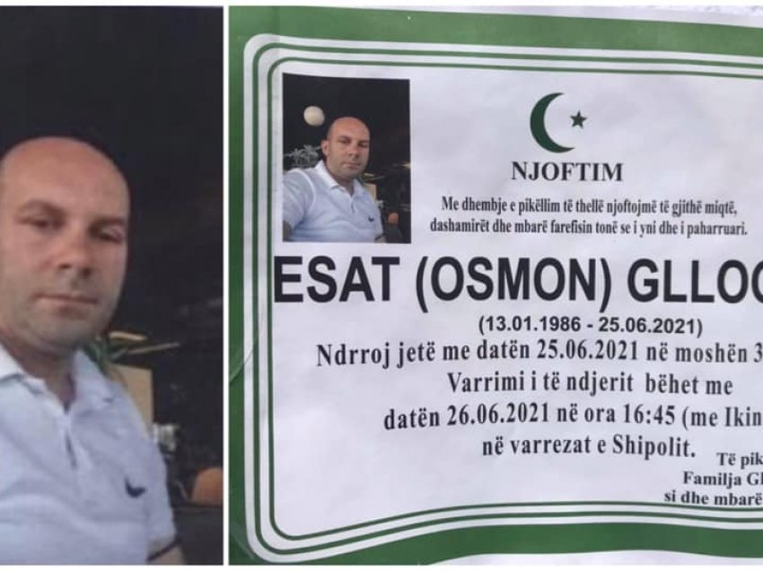 Sot varroset Esat Gllogovci, punëtori 35 vjeçar që vdiq dje në vendin e punës