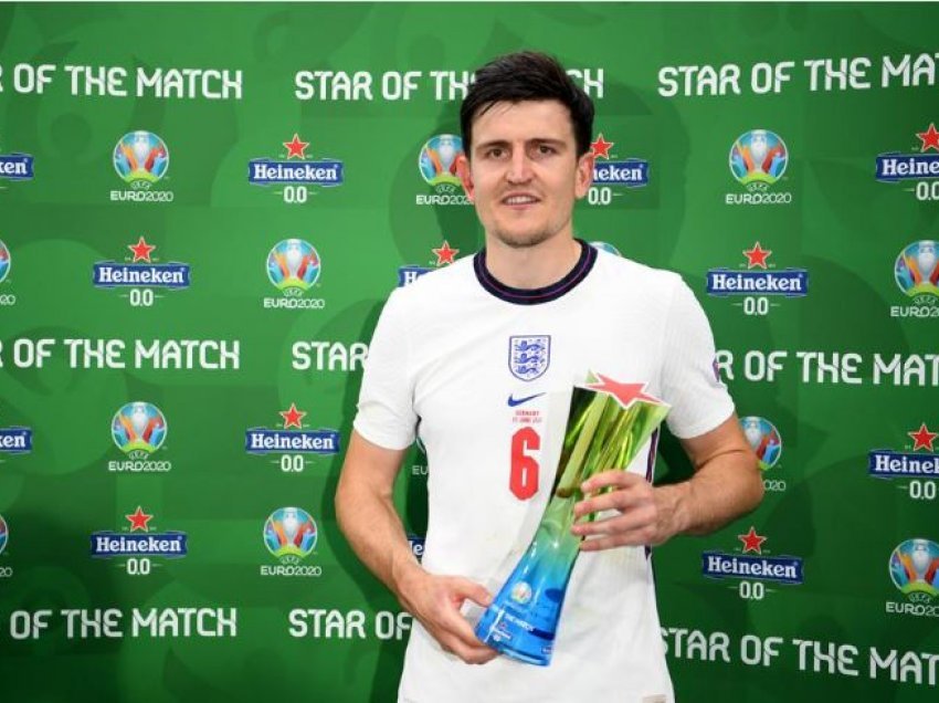 Angli – Gjermani, Harry Maguire shpallet lojtari i ndeshjes