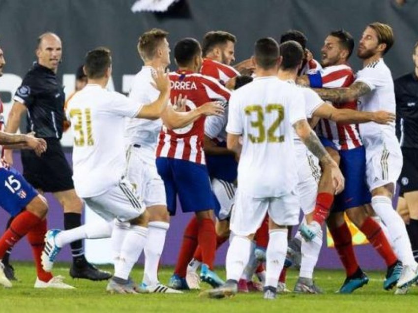 Atletico Madrid-Real Madrid, formacionet startuese