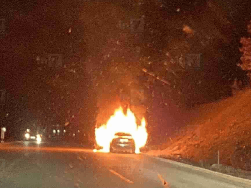 Digjet në rrugë vetura Audi me targa të Gostivarit