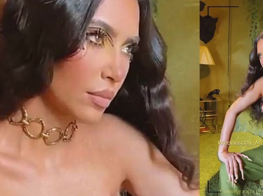 Kim Kardashian pozon për koleksionin e ri të markës “KKW Beauty”