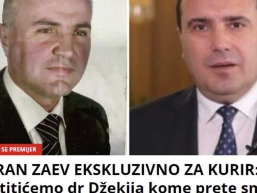 Zaev i del në mbrojtje doktorit tetovar, Abdulxhelal Esatit