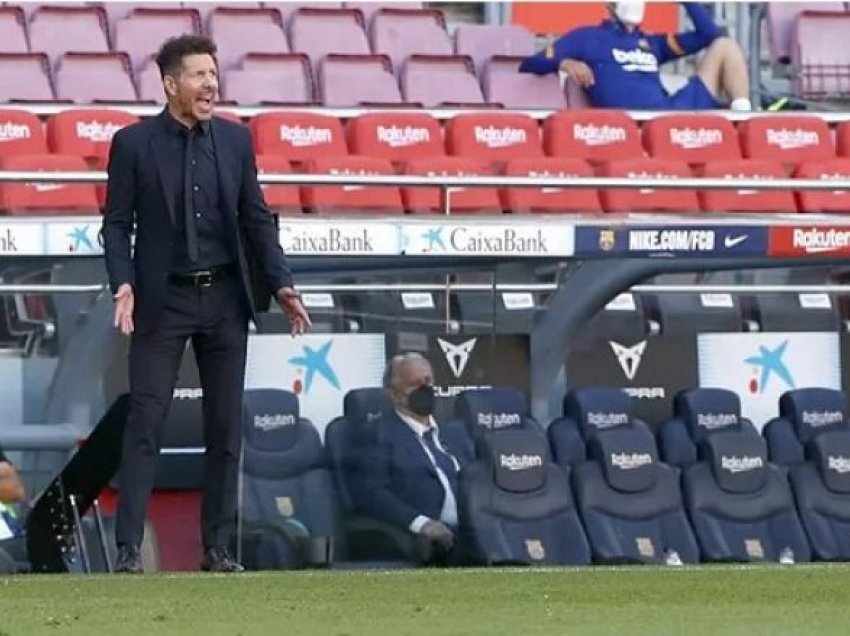 Simeone flet për barazimin ndaj Barcelonës, garën për titull në La Liga dhe ndeshjen e Real Madridit me Sevillën