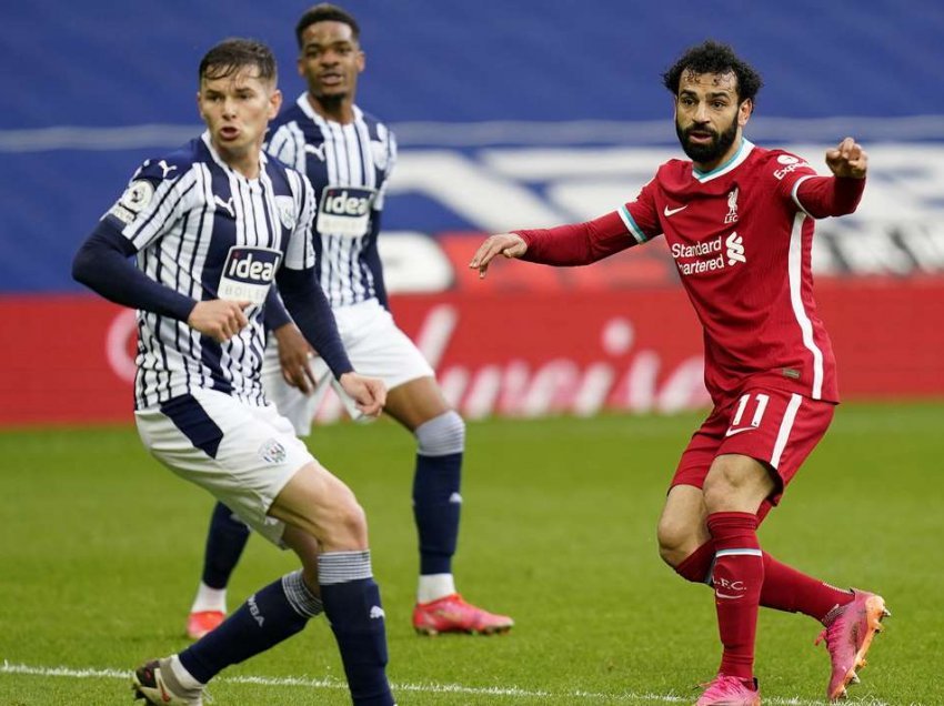 Liverpooli fiton në minutat shtesë në West Bromwich, Shaqiri nga minuta e 59-të