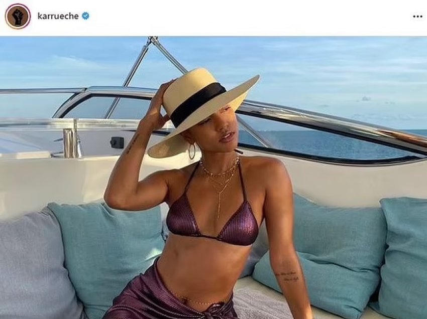 Beqare dhe e 'nxehtë', Karrueche Tran feston ditëlindjen