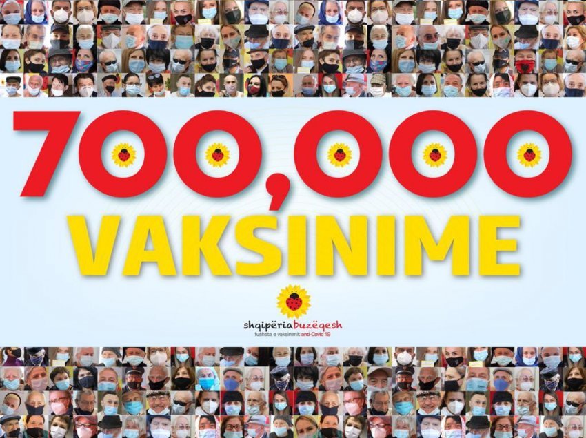 Kryhen 700 mijë vaksinime në total në vend